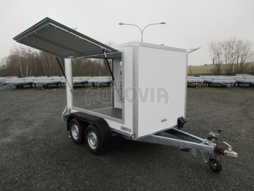 Dvounápravový skříňový přívěs ZV 27 2,7T B2 2,50x1,48/1,50 boční stříšky č.22