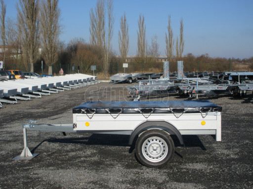 Nejlevnější přívěsný vozík za osobní auto HD 20 750kg 2,07x1,10/0,30 s překrývací plachtou č.4