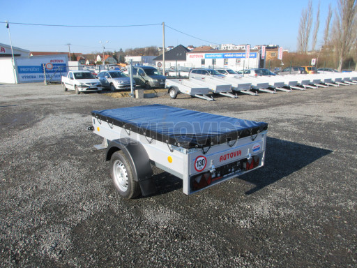 Nejlevnější přívěsný vozík za osobní auto HD 20 750kg 2,07x1,10/0,30 s překrývací plachtou č.5