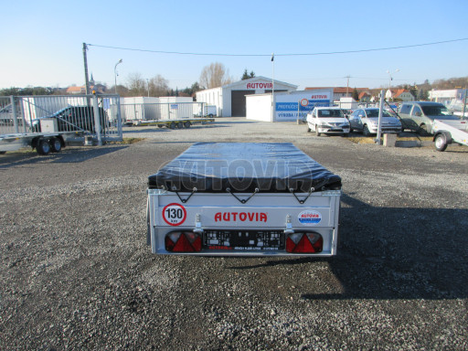 Nejlevnější přívěsný vozík za osobní auto HD 20 750kg 2,07x1,10/0,30 s překrývací plachtou č.6