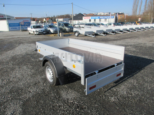 Nejlevnější přívěsný vozík za osobní auto HD 20 750kg 2,07x1,10/0,30 s překrývací plachtou č.20