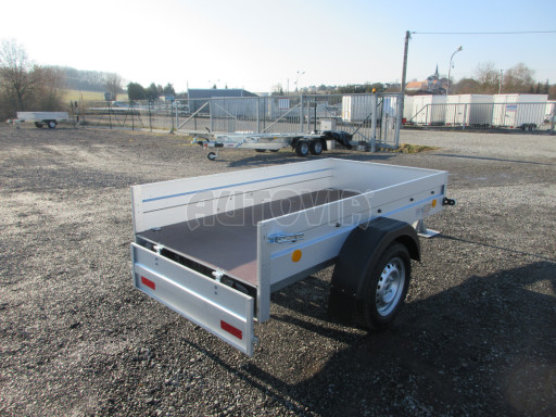 Nejlevnější přívěsný vozík za osobní auto HD 20 750kg 2,07x1,10/0,30 s překrývací plachtou č.22