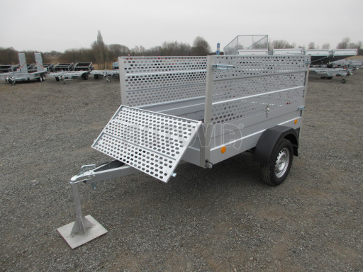 Jednoosý nebrzděný nákladní přívěs HD 7 750kg 2,06x1,25/0,95 děrovaná nástavba č.9