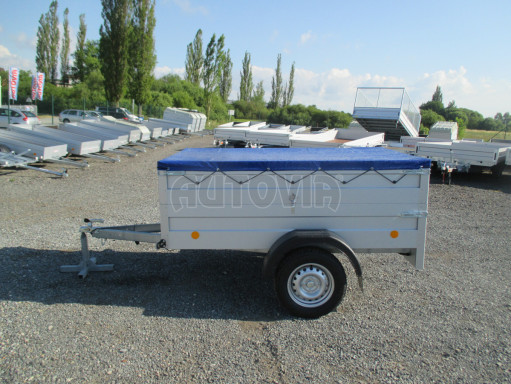 Jednoosý nebrzděný valník s nástavbou bočnic HD 7 750kg 2,06x1,25/0,70 č.5