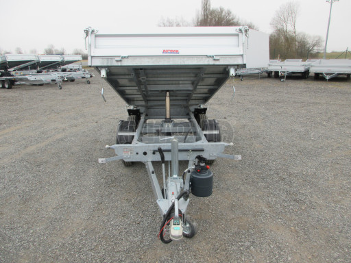 Bazarový třístranný sklápěč VER 3SKS 2,7T 2,65x1,55/0,30 ruč č.2