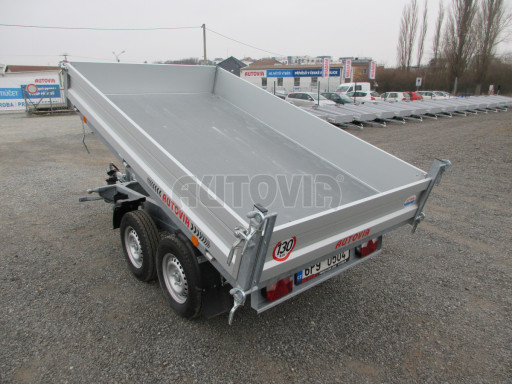 Bazarový třístranný sklápěč VER 3SKS 2,7T 2,65x1,55/0,30 ruč č.4