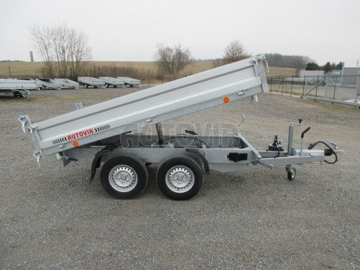 Bazarový třístranný sklápěč VER 3SKS 2,7T 2,65x1,55/0,30 ruč č.8