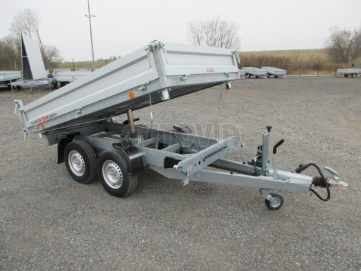 Bazarový třístranný sklápěč VER 3SKS 2,7T 2,65x1,55/0,30 ruč č.9