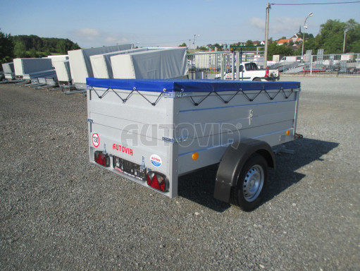 Jednoosý nebrzděný valník s nástavbou bočnic HD 7 750kg 2,06x1,25/0,70 č.8