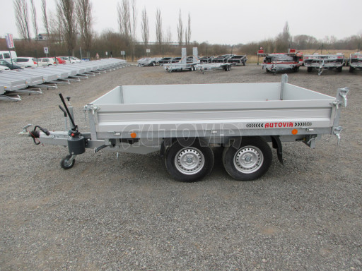 Bazarový třístranný sklápěč VER 3SKS 2,7T 2,65x1,55/0,30 ruč č.15