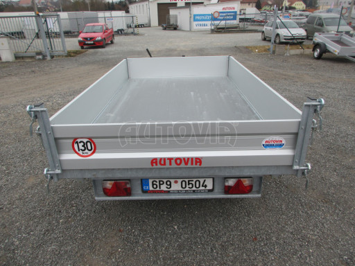 Bazarový třístranný sklápěč VER 3SKS 2,7T 2,65x1,55/0,30 ruč č.17