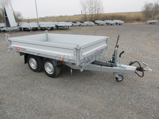 Bazarový třístranný sklápěč VER 3SKS 2,7T 2,65x1,55/0,30 ruč č.19