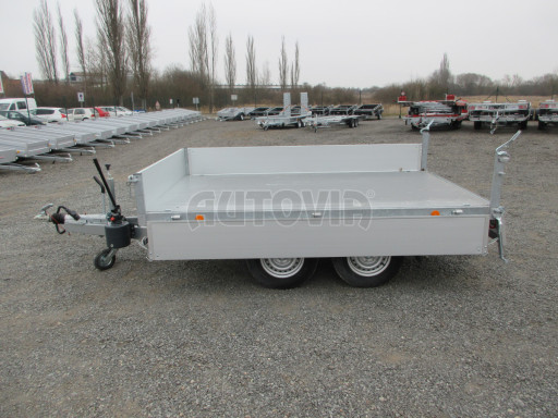 Bazarový třístranný sklápěč VER 3SKS 2,7T 2,65x1,55/0,30 ruč č.21