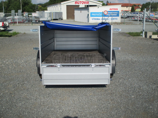 Jednoosý nebrzděný valník s nástavbou bočnic HD 7 750kg 2,06x1,25/0,70 č.10
