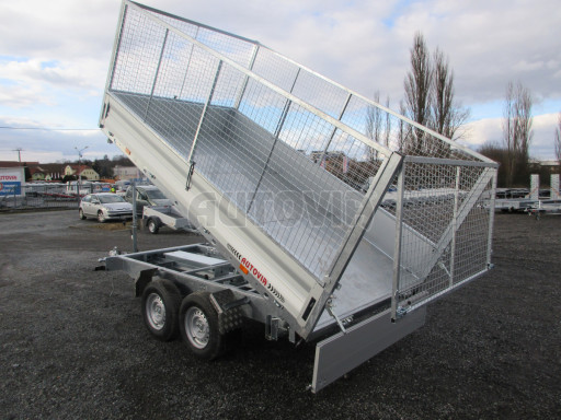 Třístranný sklápěcí přívěs TR 3,5T 3,50x1,85/1,35 v elektrice, gitter č.2