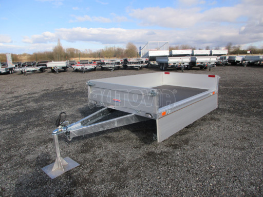 Nebrzděný přívěs s koly pod ložnou plochou ZV 22 750kg N1 2,55x1,55/0,35 zesílená náprava, 10