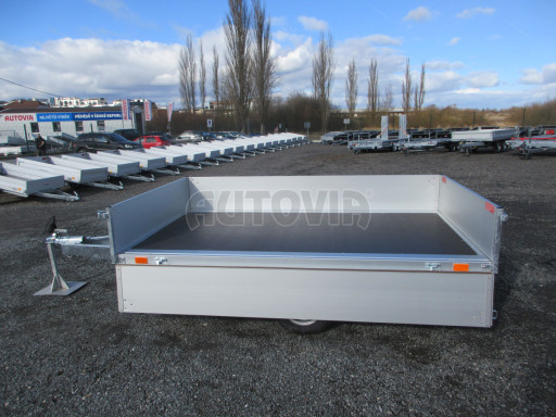 Nebrzděný přívěs s koly pod ložnou plochou ZV 22 750kg N1 2,55x1,55/0,35 zesílená náprava, 10