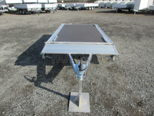Nebrzděný přívěs s koly pod ložnou plochou ZV 22 750kg N1 2,55x1,55/0,35 zesílená náprava, 10
