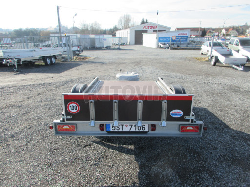 Bazarové nebrzděné naklápěcí plato SP 27 750kg N1 2,50x1,48 č.6