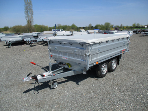 Zakrývací plachta 265cm x 161,5cm x 11cm světle šedá VER 2,65 x 1,55mm sklápěč č.2