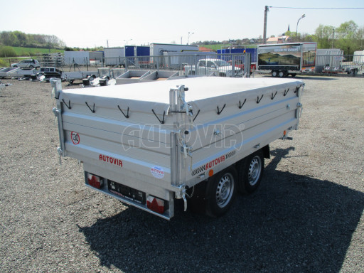 Zakrývací plachta 265cm x 161,5cm x 11cm světle šedá VER 2,65 x 1,55mm sklápěč č.3