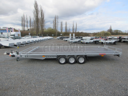 Nízkoložný hydraulicky sklopný přívěs AD 3,5T B3 5,13x2,09 plato 10