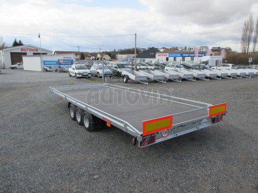 Nízkoložný hydraulicky sklopný přívěs AD 3,5T B3 5,13x2,09 plato 10