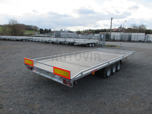 Nízkoložný hydraulicky sklopný přívěs AD 3,5T B3 5,13x2,09 plato 10