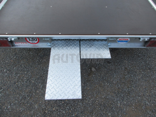 Nízkoložný hydraulicky sklopný přívěs AD 3,5T B3 5,13x2,09 plato 10