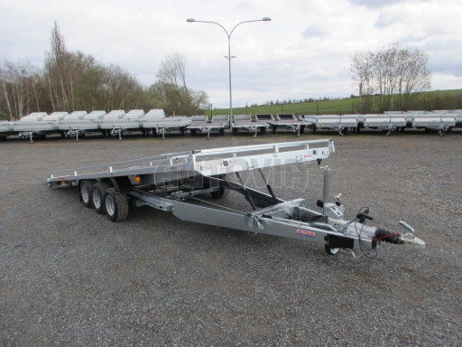 Nízkoložný hydraulicky sklopný přívěs AD 3,5T B3 5,13x2,09 plato 10