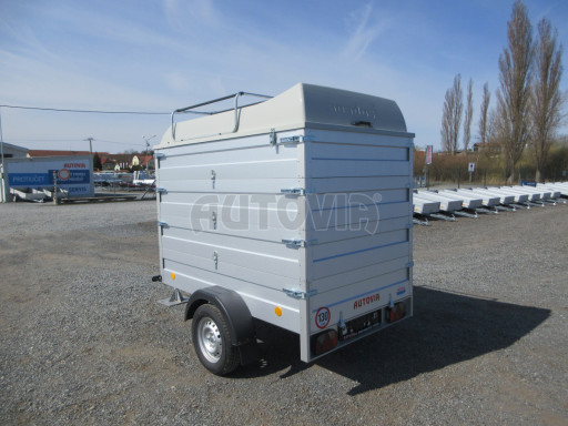 Přívěs za osobní auto s nástavbou a víkem HD 7 750kg 2,07x1,25/1,55 3ks nástavba víko č.4