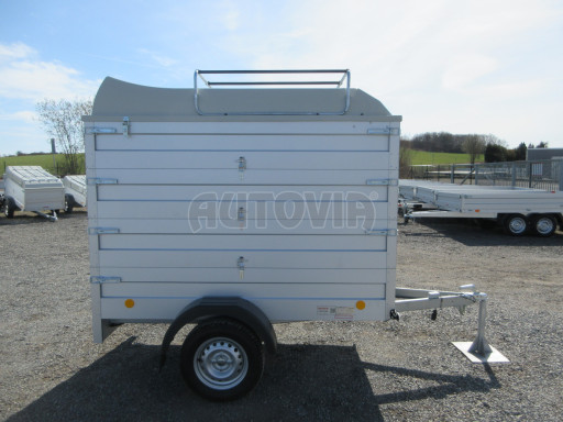 Přívěs za osobní auto s nástavbou a víkem HD 7 750kg 2,07x1,25/1,55 3ks nástavba víko č.7