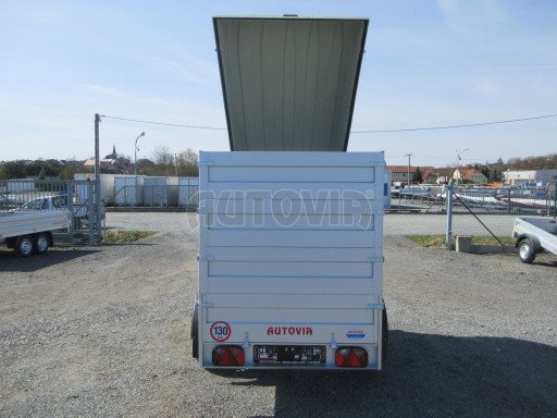 Přívěs za osobní auto s nástavbou a víkem HD 7 750kg 2,07x1,25/1,55 3ks nástavba víko č.14