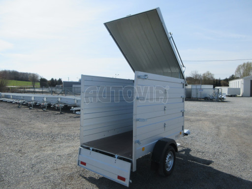 Přívěs za osobní auto s nástavbou a víkem HD 7 750kg 2,07x1,25/1,55 3ks nástavba víko č.16