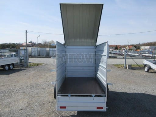 Přívěs za osobní auto s nástavbou a víkem HD 7 750kg 2,07x1,25/1,55 3ks nástavba víko č.17