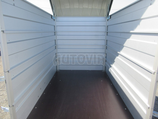 Přívěs za osobní auto s nástavbou a víkem HD 7 750kg 2,07x1,25/1,55 3ks nástavba víko č.20