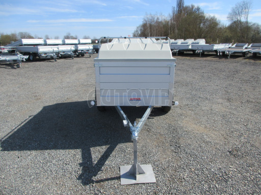 Přívěsný vozík za osobní auto s víkem HD 3 750kg 2,07x1,10/0,85 nástavba víko č.2