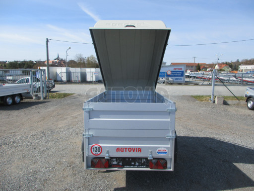 Přívěsný vozík za osobní auto s víkem HD 3 750kg 2,07x1,10/0,85 nástavba víko č.13