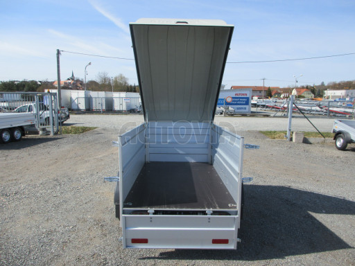 Přívěsný vozík za osobní auto s víkem HD 3 750kg 2,07x1,10/0,85 nástavba víko č.16