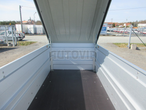 Přívěsný vozík za osobní auto s víkem HD 3 750kg 2,07x1,10/0,85 nástavba víko č.19