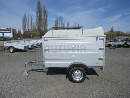 Přívěsný vozík za osobní auto HD 3 750kg 2,07x1,10/1,20 2ks nástavba + víko č.3