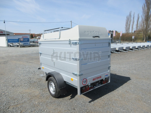 Přívěsný vozík za osobní auto HD 3 750kg 2,07x1,10/1,20 2ks nástavba + víko č.4