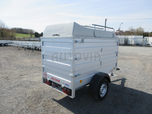 Přívěsný vozík za osobní auto HD 3 750kg 2,07x1,10/1,20 2ks nástavba + víko č.6