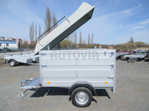Přívěsný vozík za osobní auto HD 3 750kg 2,07x1,10/1,20 2ks nástavba + víko č.15
