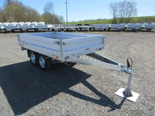 Dvounápravový přívěsný vozík ZV 22 750kg N2 2,55x1,50/0,35 AME č.8