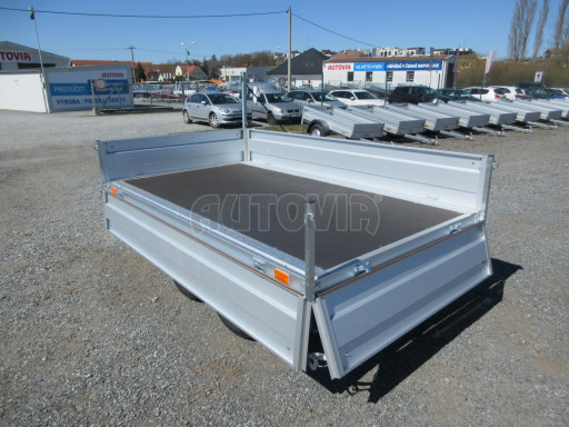 Dvounápravový přívěsný vozík ZV 22 750kg N2 2,55x1,50/0,35 AME č.12