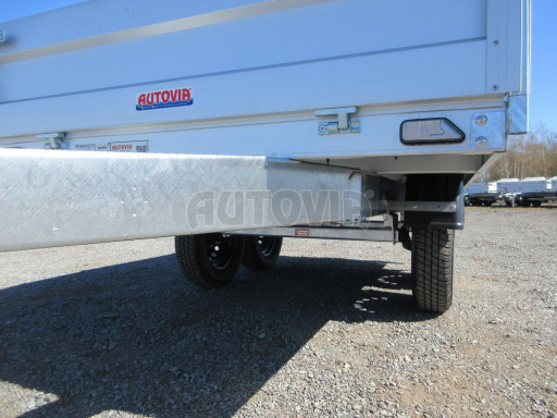 Dvounápravový přívěsný vozík ZV 22 750kg N2 2,55x1,50/0,35 AME č.20