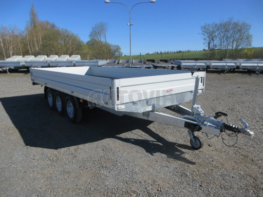 Třínápravový nákladní přívěs DN 3,5T B3 5,05x2,20/0,35 1350