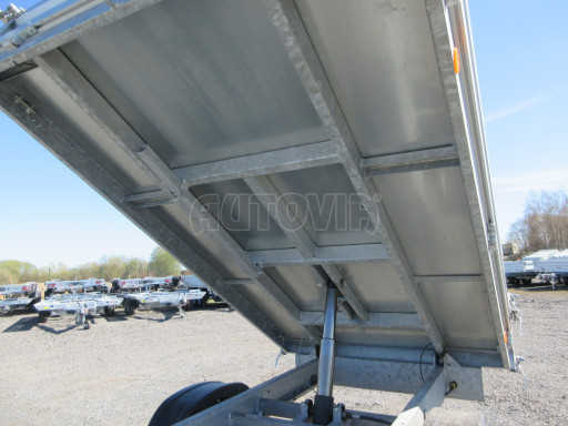 Bazarový sklápěcí přívěs VER SK 1,8T 2,65x1,55/0,30 ruč č.19