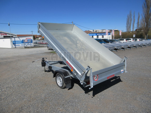 Bazarový sklápěcí přívěs VER SK 1,8T 2,65x1,55/0,30 ruč č.23